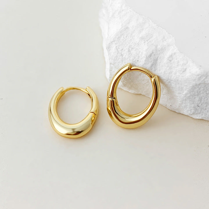 Style Cool Minimalist Geometric Exquisite Fashionable Hoop Sense Of Retro Earrings