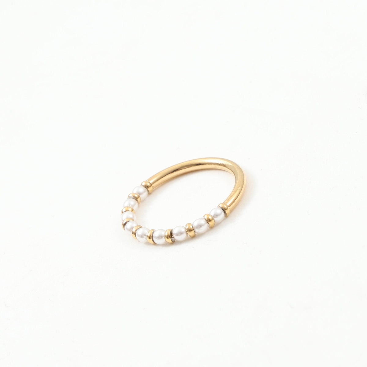 Movable Small Bead Thin Titanium Steel Bracelet