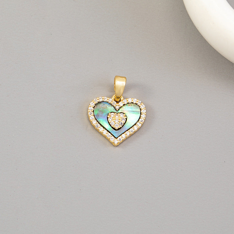 Color Retaining Fritillary Baroque Colorful Clover Pendant