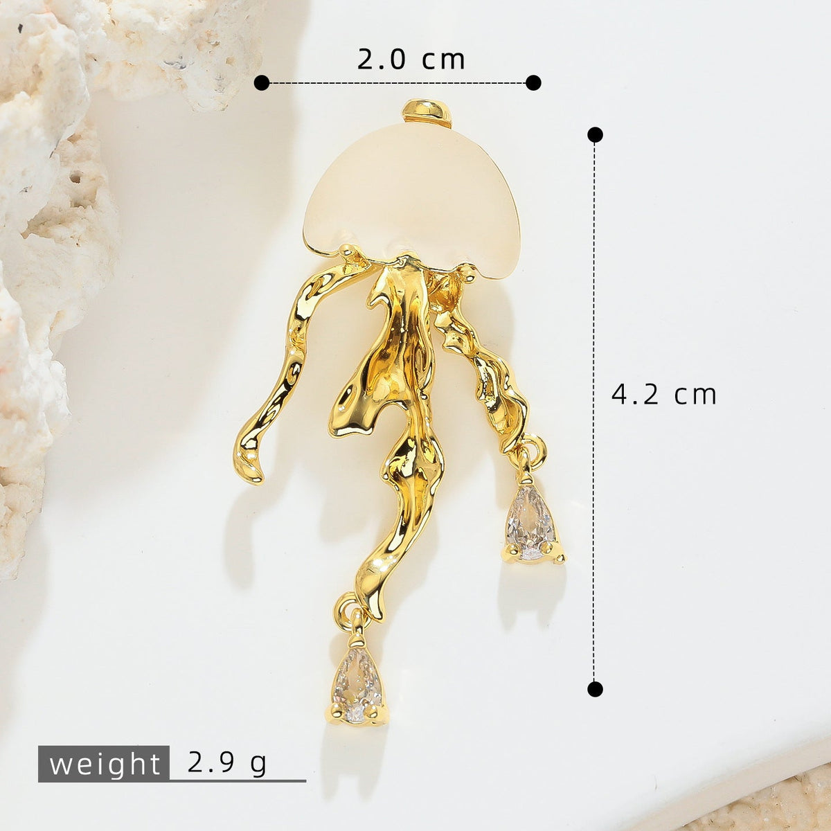 Ocean Series Dripping Jellyfish Niche Design Clavicle Necklaces