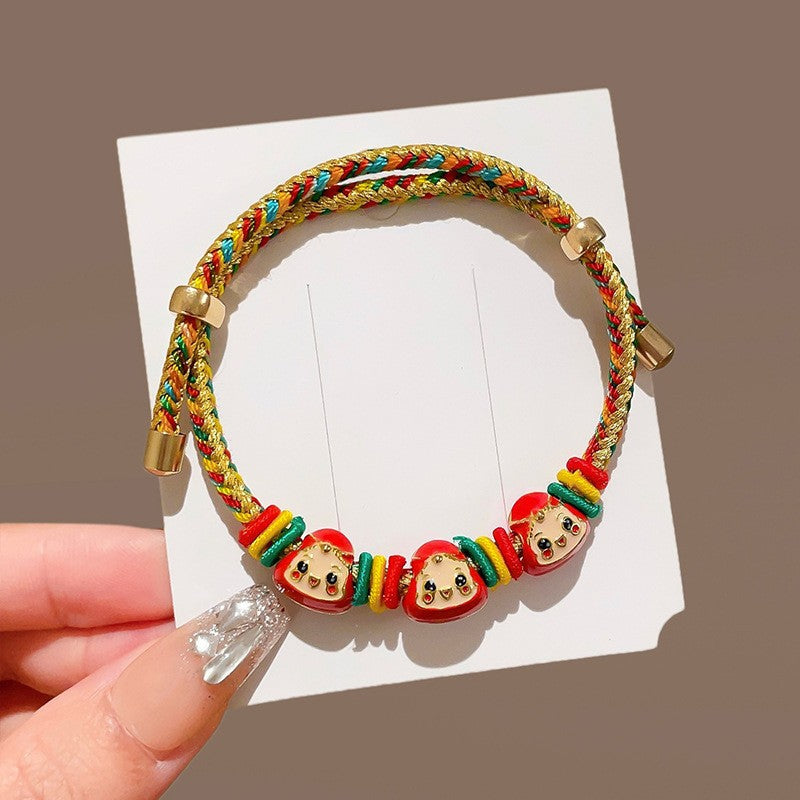 Children's Cen Bai Woven Colorful Braided Rope Dragon Boat Festival Small Bracelet