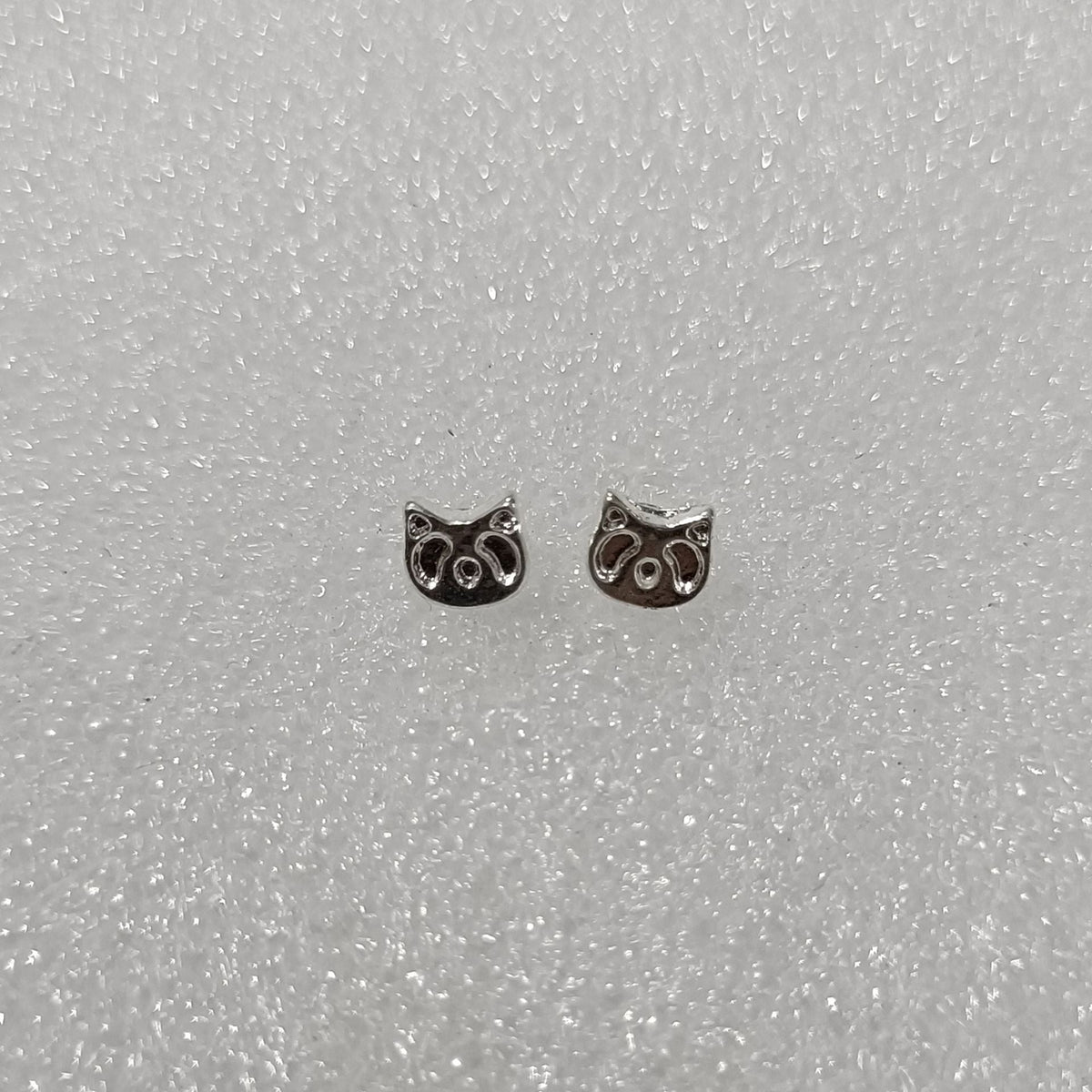 High-grade Bow Small Sier-plated Geometric Korean Earrings