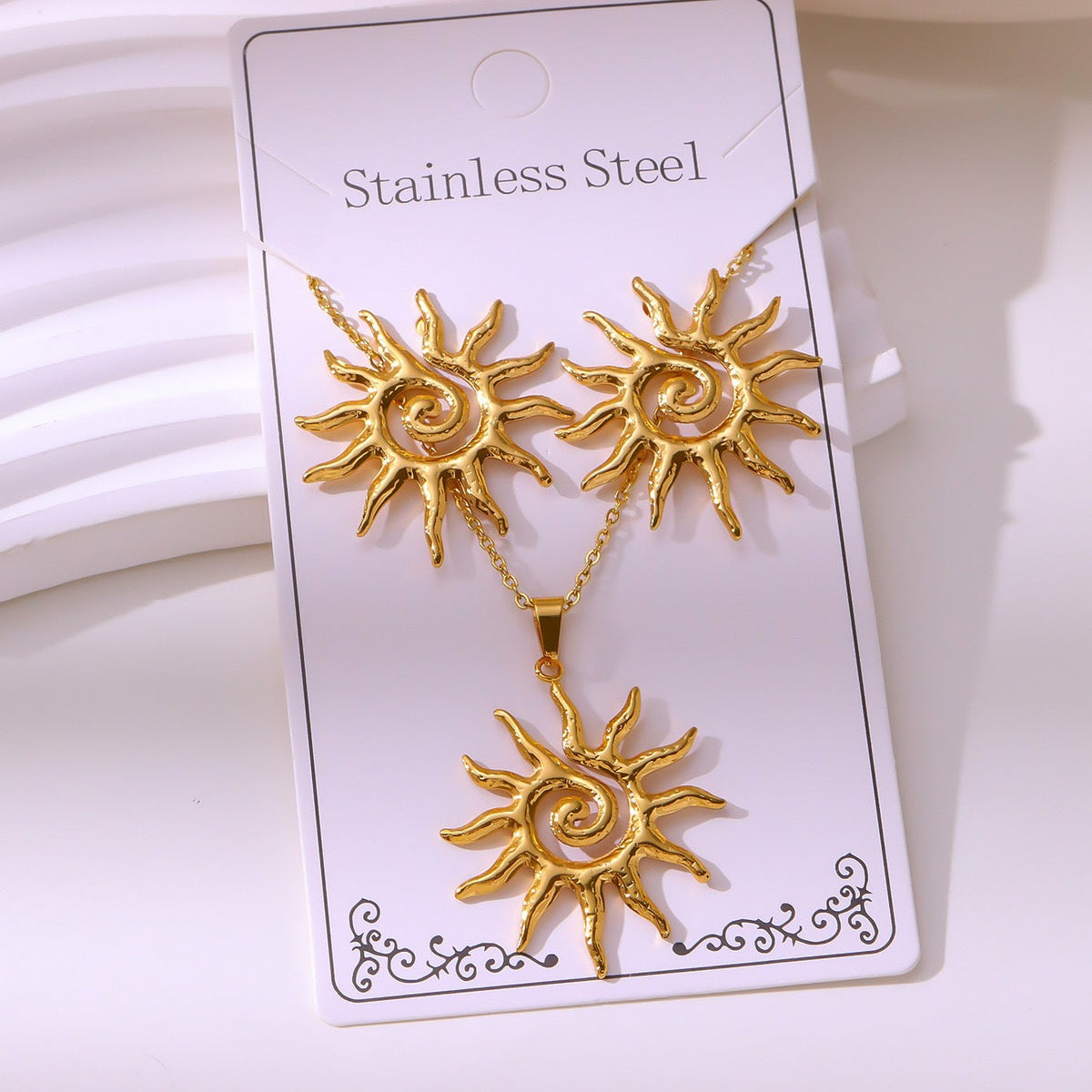 Hydraulic Suit Butterfly Love Irregular Personality Jewelry Set