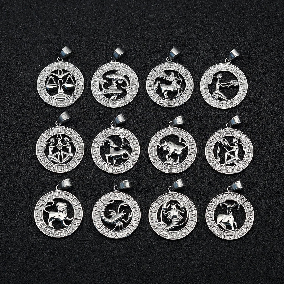Trendy Retro Hollow Twee Constellation Personalized Pendant