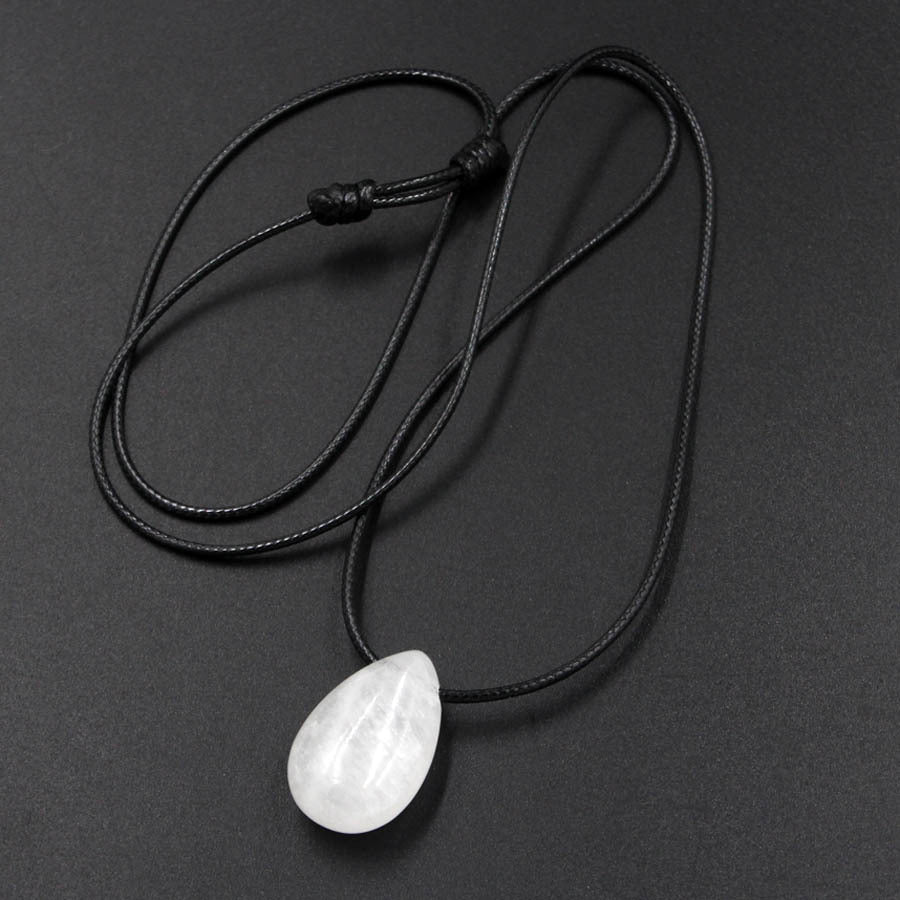 Water Drop Crystal Horizontal Hole Simple Fashion Pendant