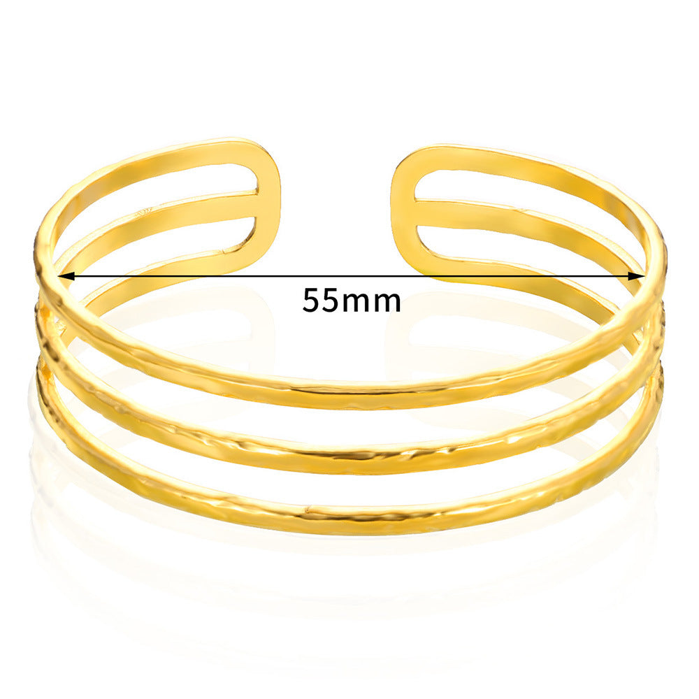 Adjustable Stainless Female Exaggerated High Sense Bracelet
