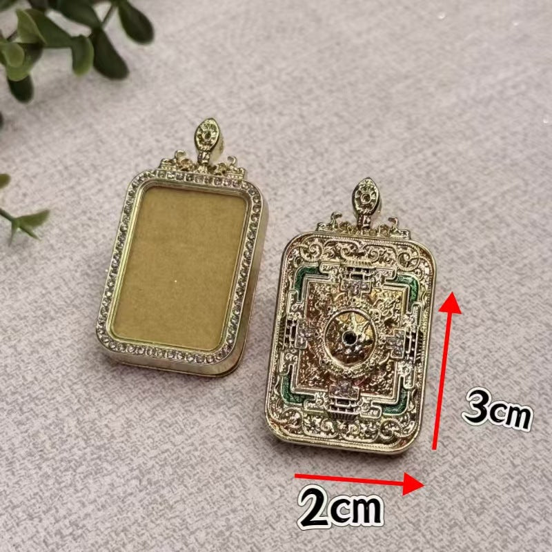 Crafts Jeweled Small Gold Bar Niche For Pendants