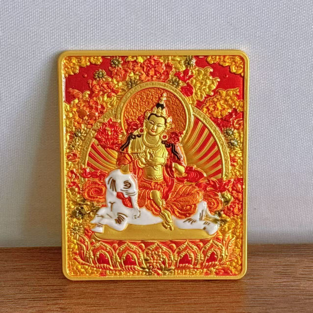 Tibetan Three-dimensional Relief Five Master Eight Guards Painting Pendants