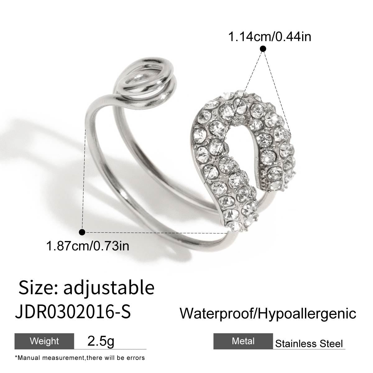 Ding Titanium Steel Niche High-grade Female Jewelry Set
