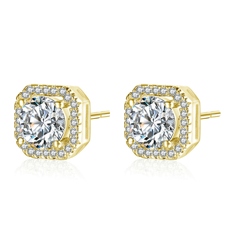 Women's Square Zircon Simple Stylish Personality For Jewelry Set