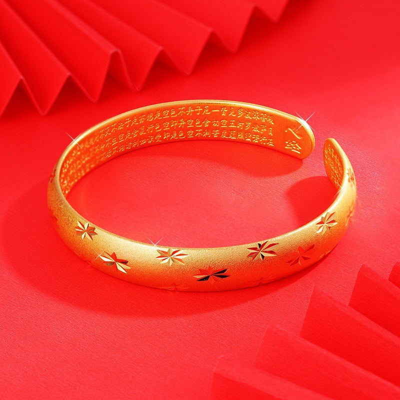 Live Broadcast Alluvial Heart Sutra Female Starry Sky Simple Bracelets