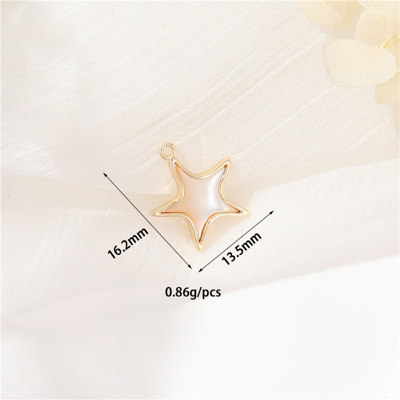 Casual Simple Handmade Bear Shell Gold Pendant