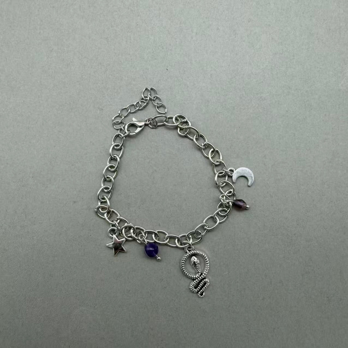 Ocean Series Personality Amethyst Design Niche Bracelet