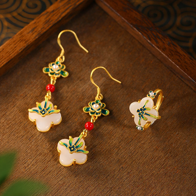 Enamel Glaze Colours Ethnic Style Retro Jewelry Set