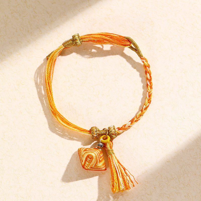 Dragon Boat Festival Colorful Rope Carrying Strap Handmade Braided Adult Bracelet