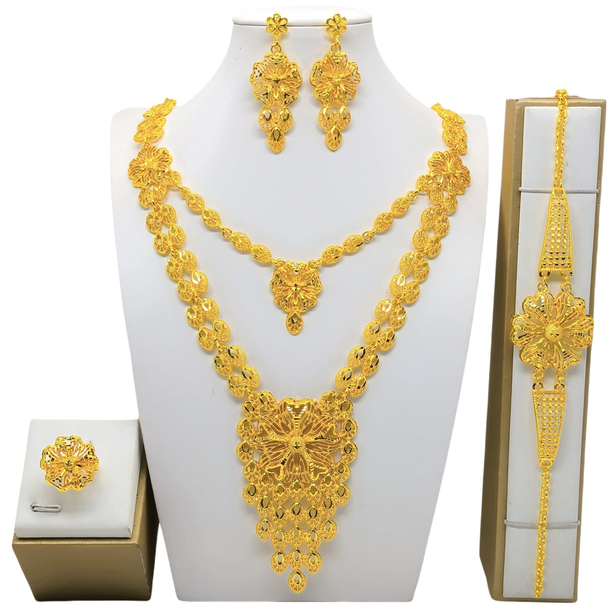 Women's Bridal Gift India Vietnam Wedding Decoration Jewelry Set