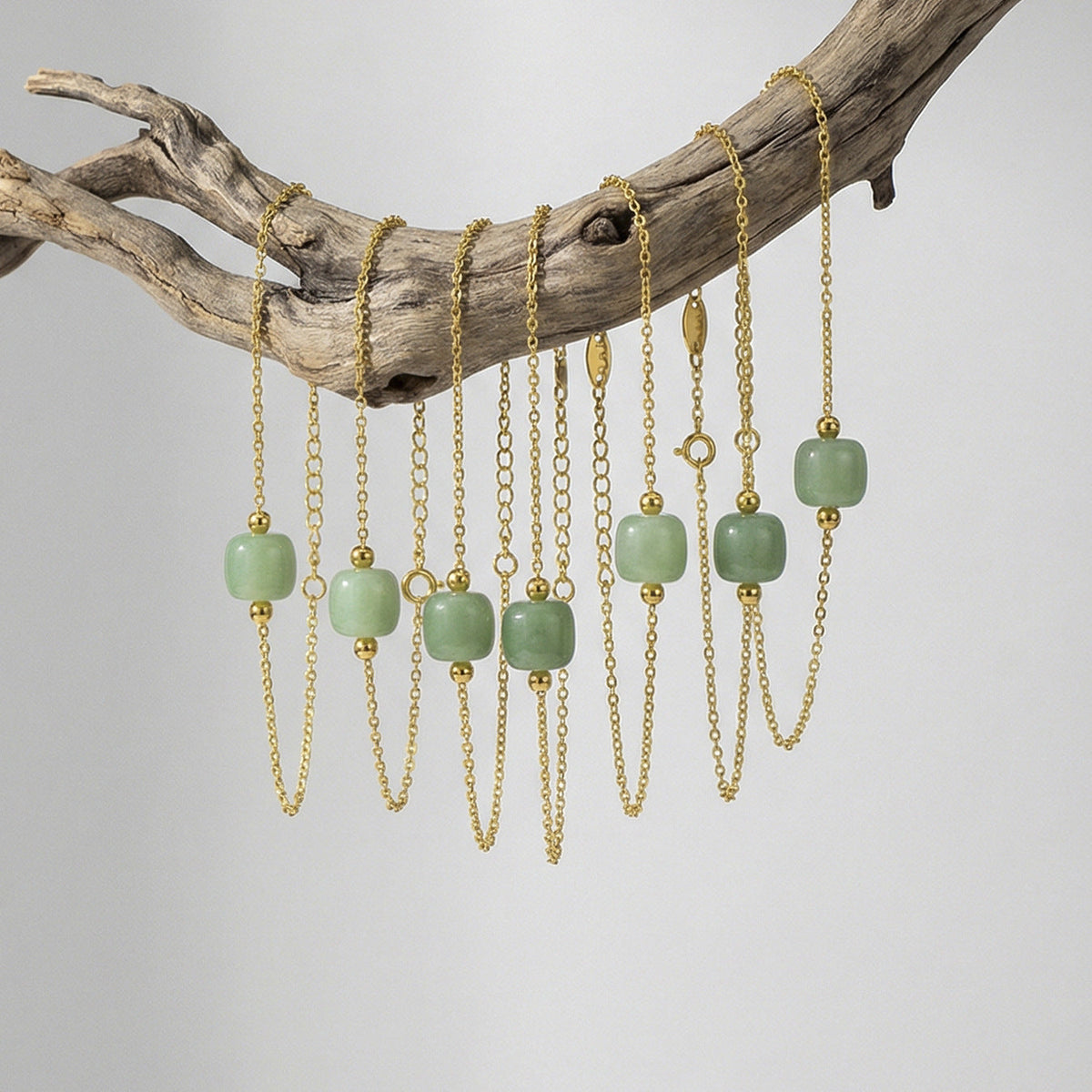 Li Jade Ball Clavicle Chain Simple Jewelry Set