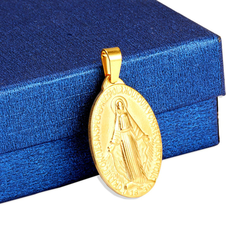 Glamorous Gold Stainless Steel Tag Titanium Necklaces