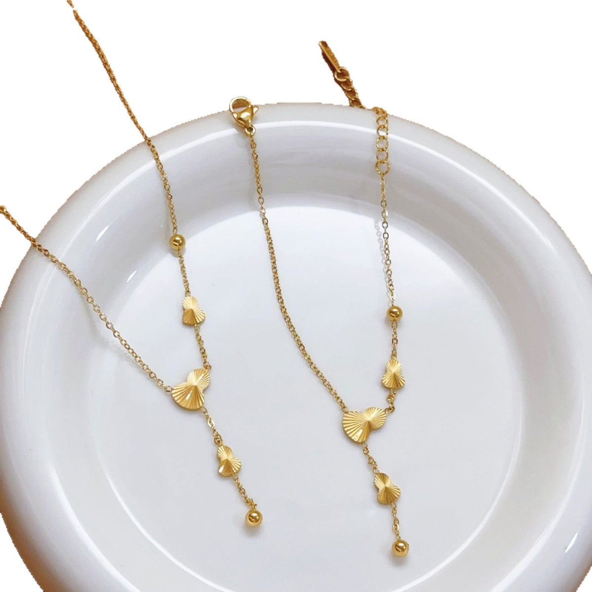 Women's Gold Tassel For Fashion Chinese Gourd Necklace