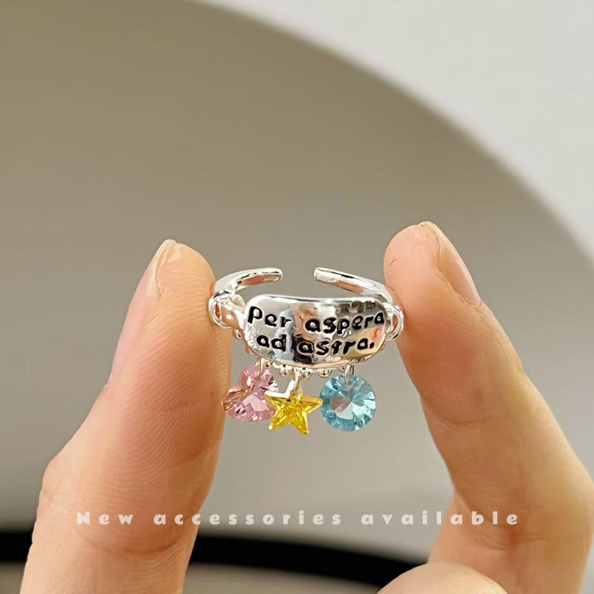 Korean Style Sweet Cool Colorful Crystals Cross Pendants