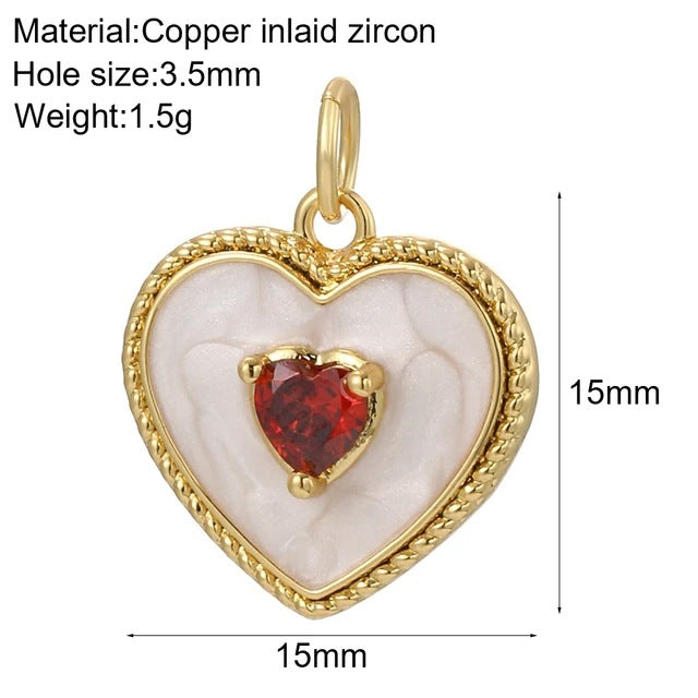 New Millennium Bohemian Heart-shaped Copper Universal Pendants