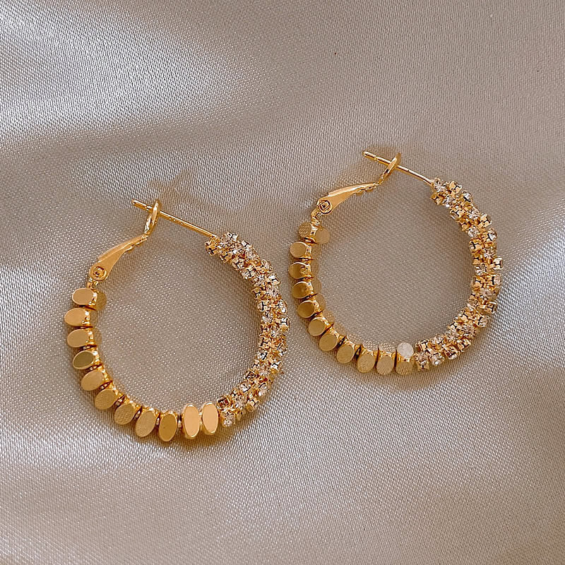 Women's Of Sier Big Hoop Light Luxury High-grade Ear Earrings