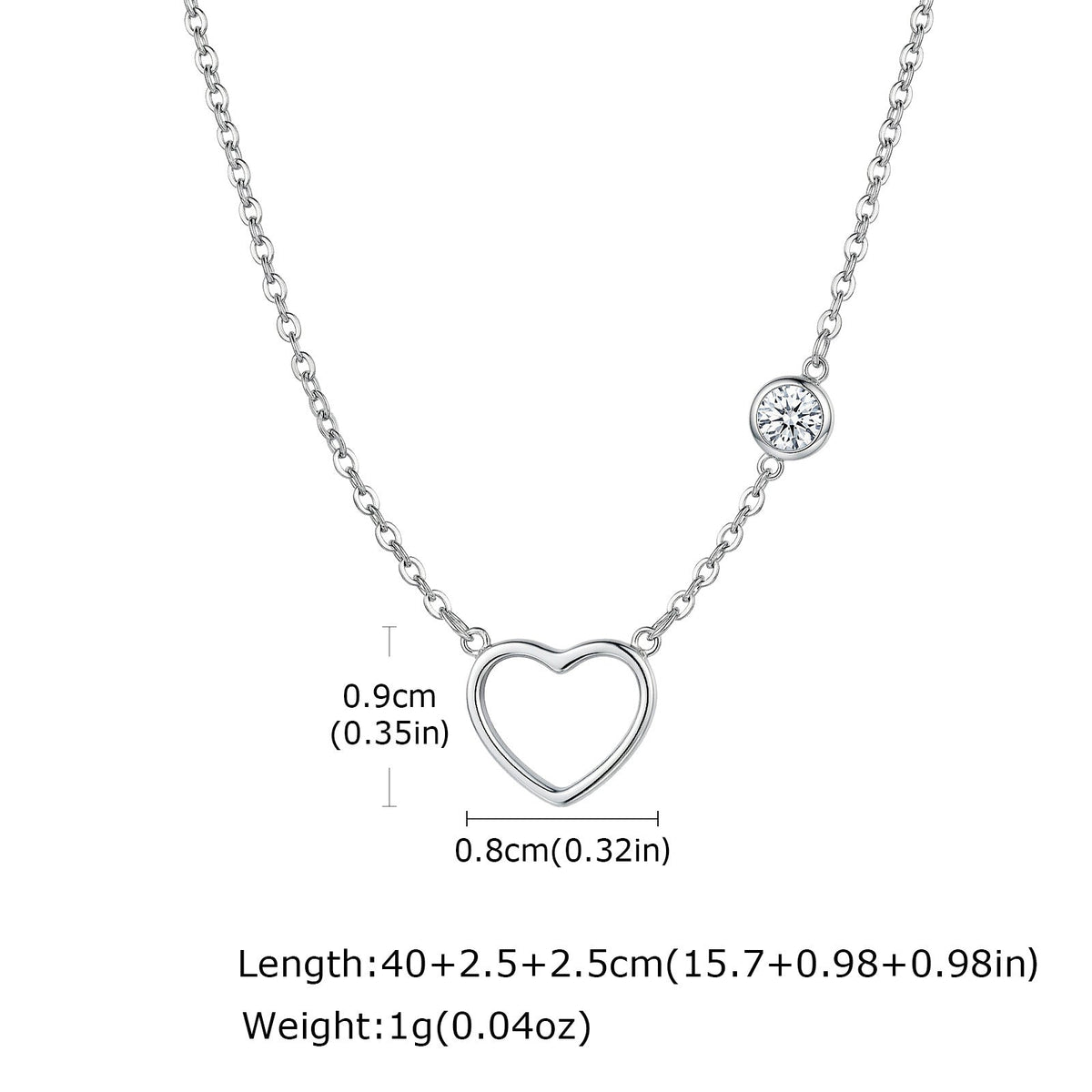 Women's Steel Cross Shelf Simple Single Zircon Clavicle Necklace