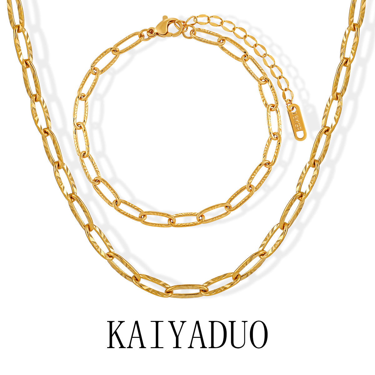 Pressure Sunflower Fashion Titanium Steel Female Clavicle Jewelry Set