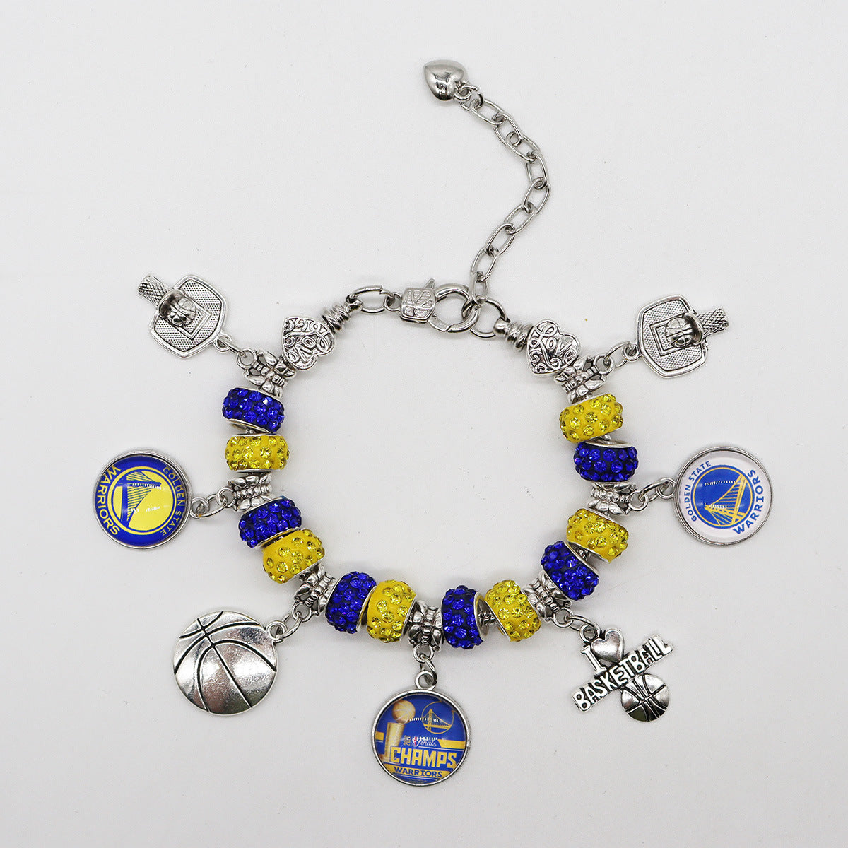 Team Elastic Beaded Football Basketball Rugby Bracelets