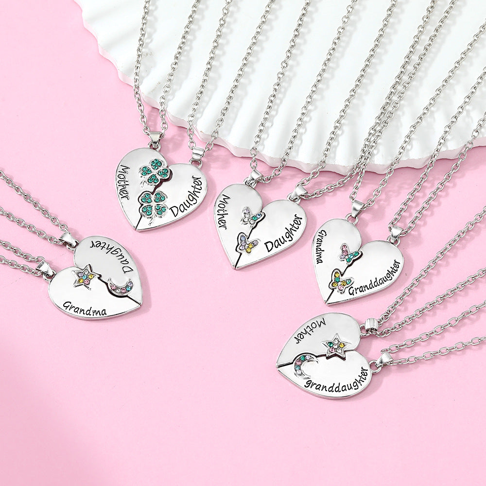 Graceful Creative Mother's Day Gift Heart-shaped Necklaces