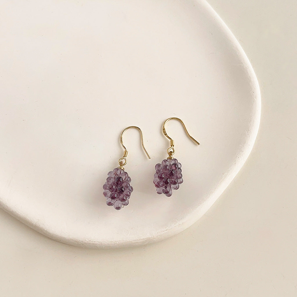 Design Sense Fruit Ear Niche Mori Stud Earrings