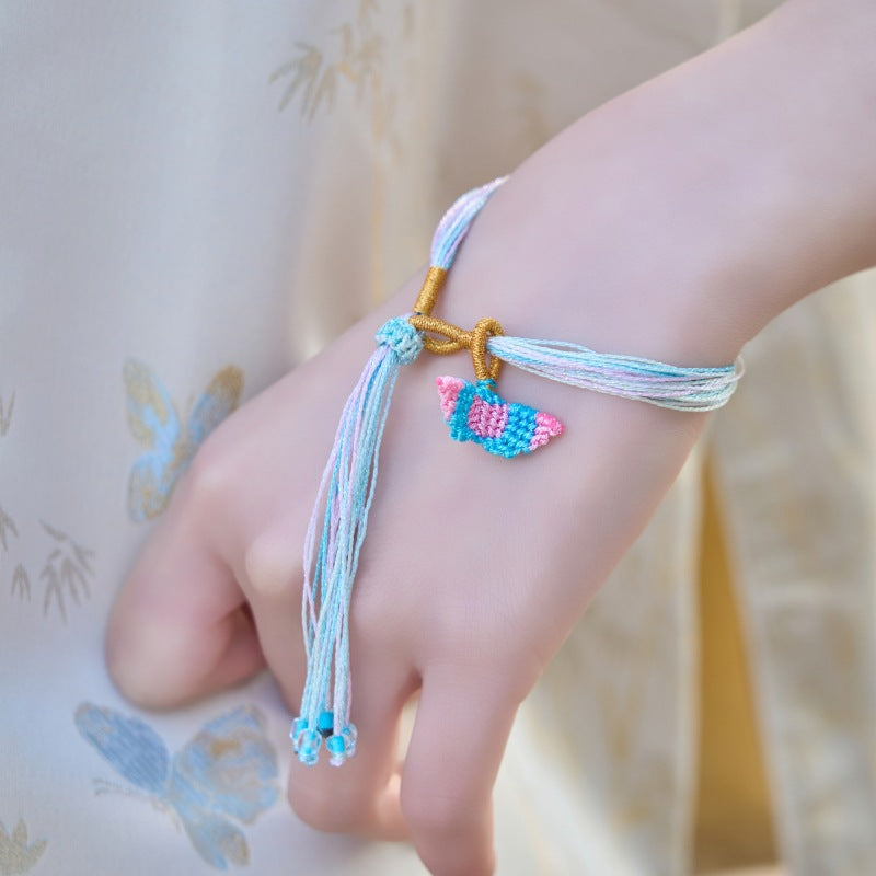 Children's Rope Dragon Boat Festival Hand-woven Magic Color Thousand Silk Long Bracelets