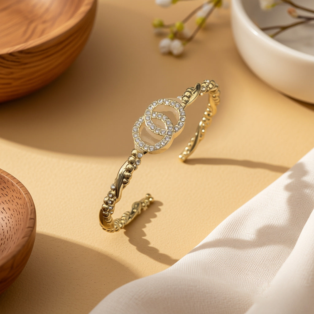 High Version Double Bangle Female Classic Style Bracelet