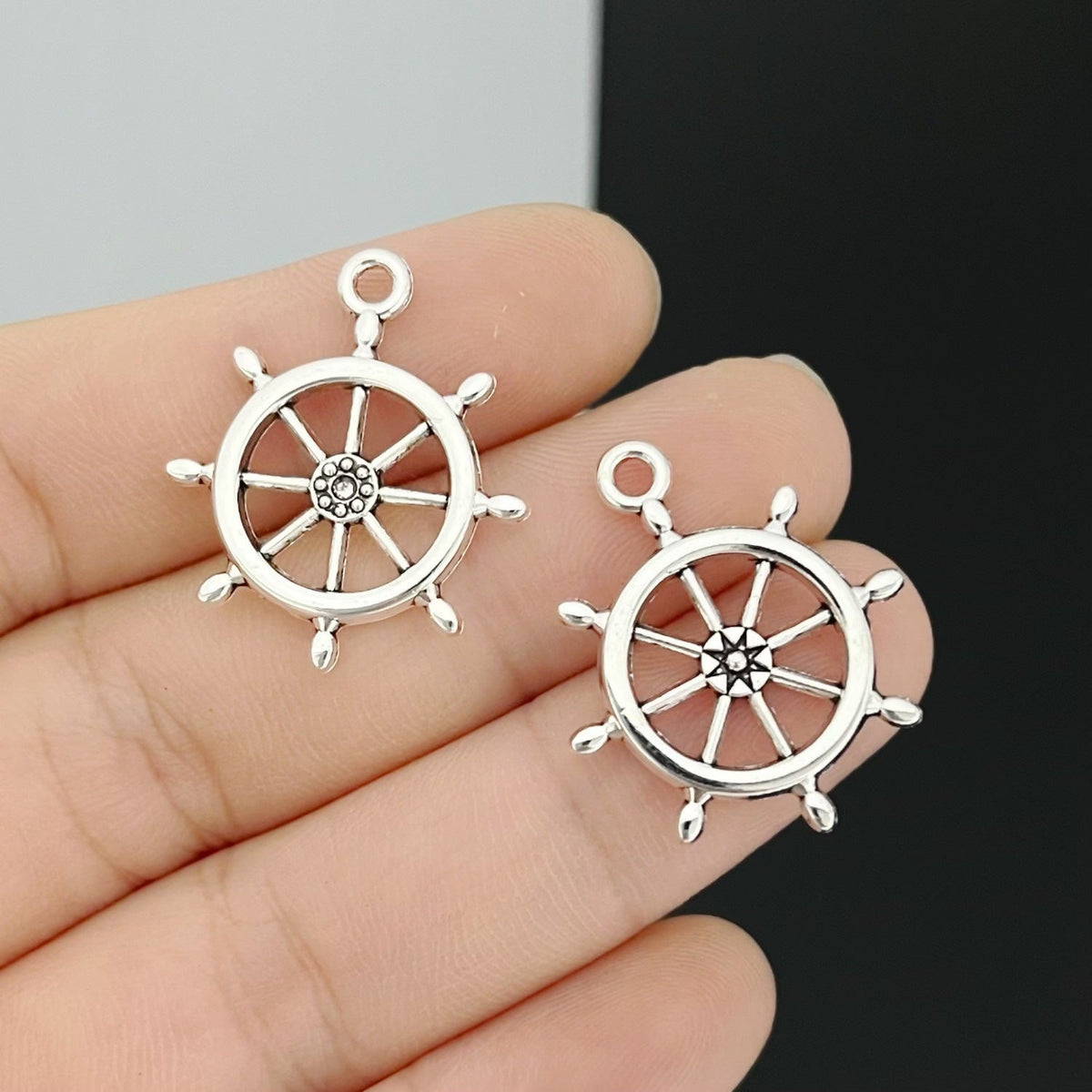 Alloy Decoration Personality Retro Rudder Boat Anchor Handmade Pendants