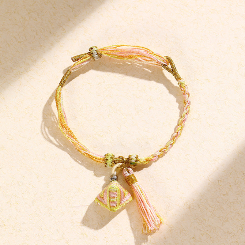 Dragon Boat Festival Colorful Rope Carrying Strap Handmade Braided Adult Bracelet