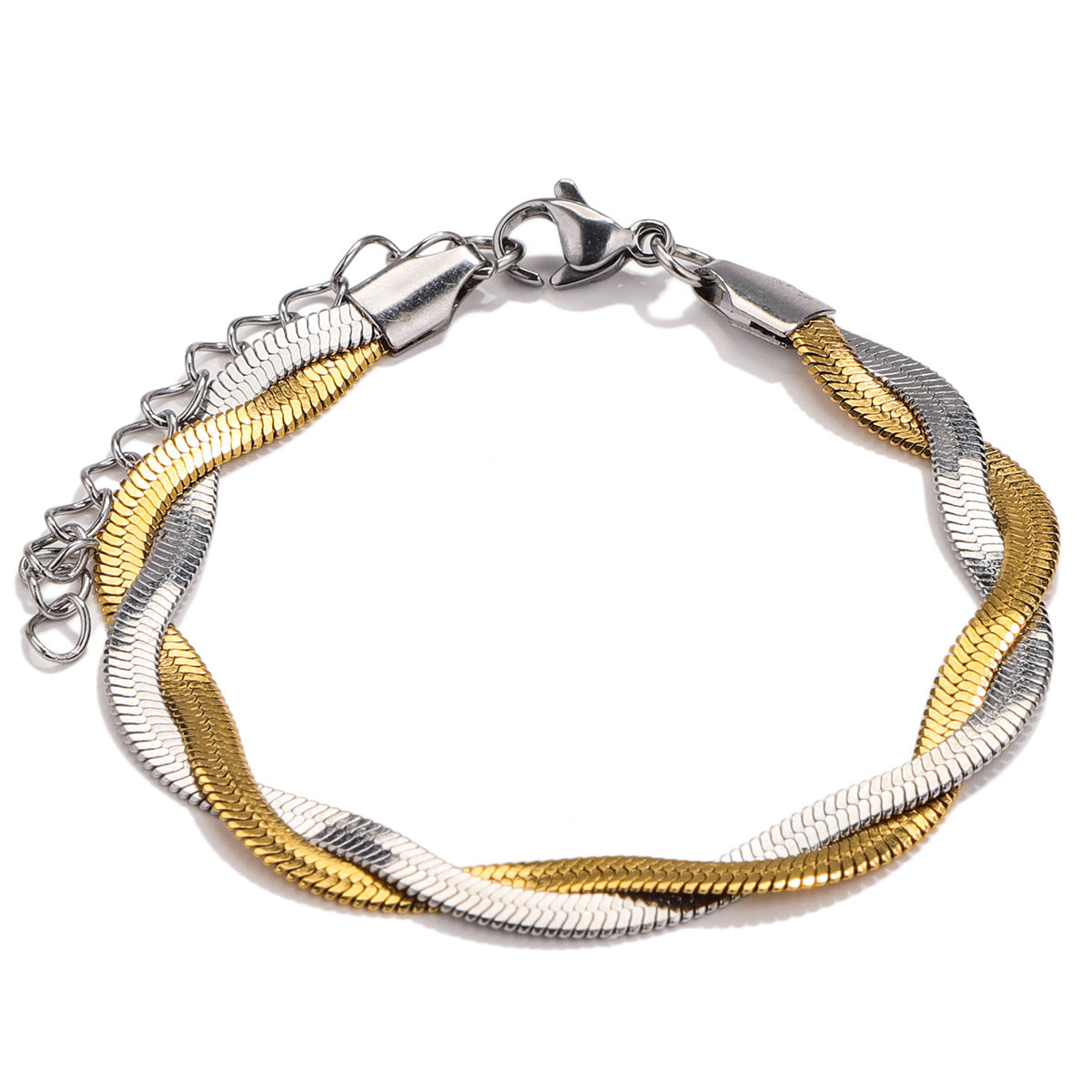 Personalized Woven Titanium Steel Twin Female Choker Necklace