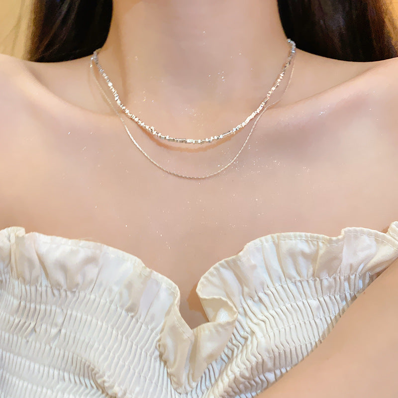 Women's Design High-grade Light Luxury Clavicle Chain Bow Pendants