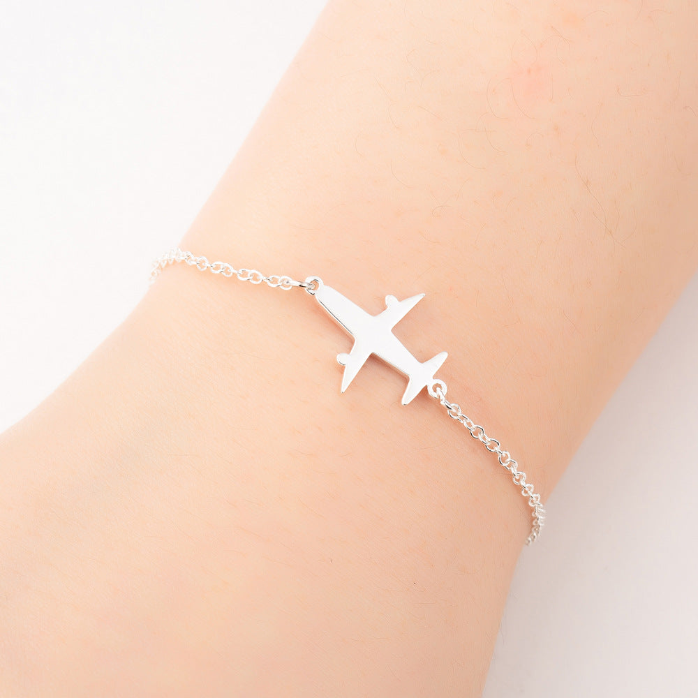 Women's & Men's Couple Female Simple Personality Fresh Aircraft Bracelet