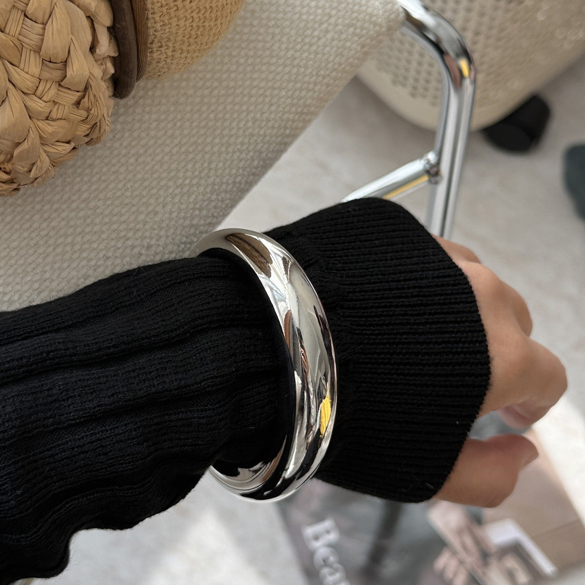 Women's Texture Collection Stylish Unique Temperament Twin Wear Rings