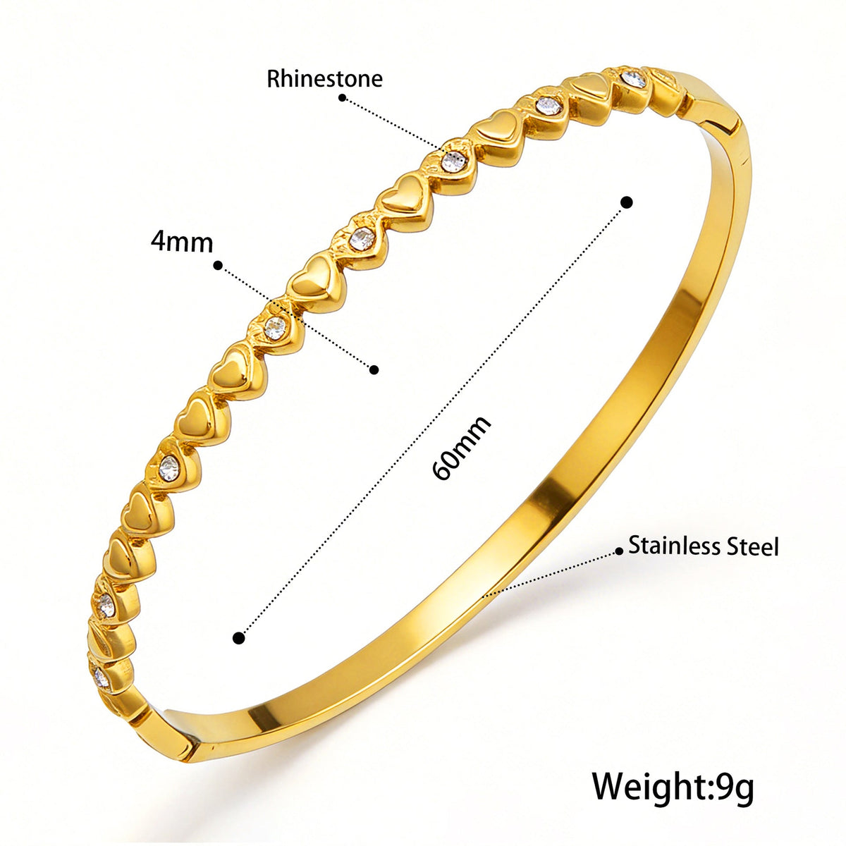 Open Stainless Steel Hydraulic Light Luxury High-grade Exaggerated Design Sense Bracelets