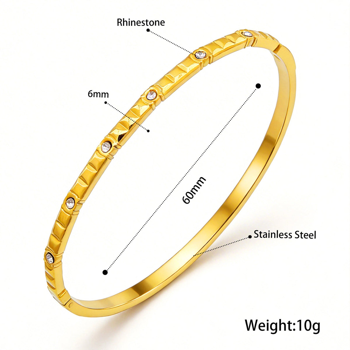 Open Stainless Steel Hydraulic Light Luxury High-grade Exaggerated Design Sense Bracelets