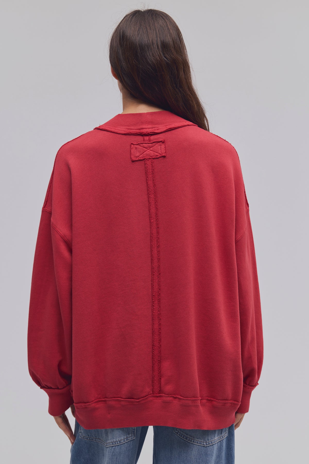 Free People Palm Springs Pullover in Salsa