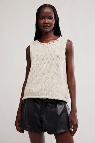 Free People Opal Knit Tank in Tea