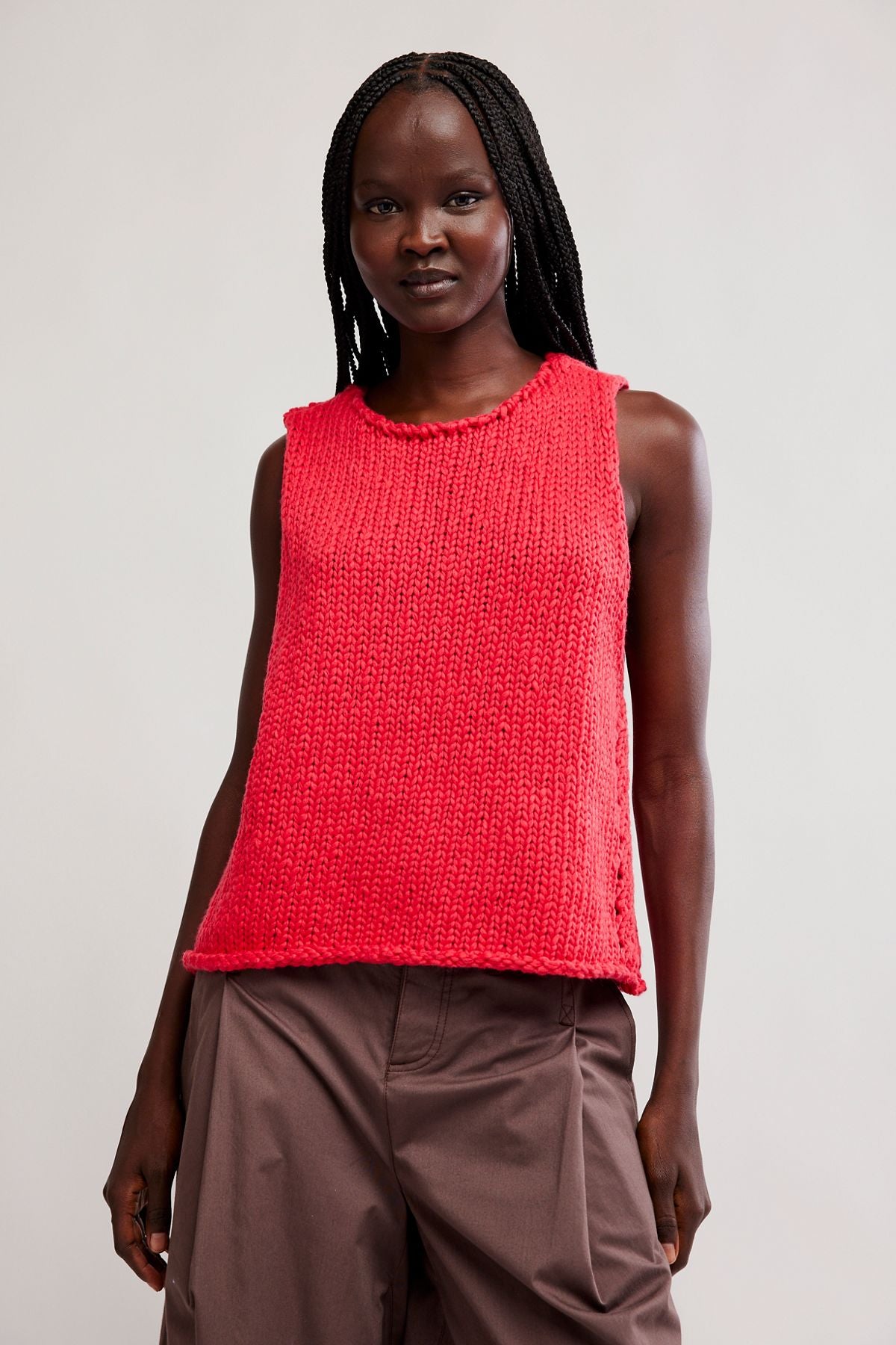 Free People Opal Knit Tank in Sour Sweet