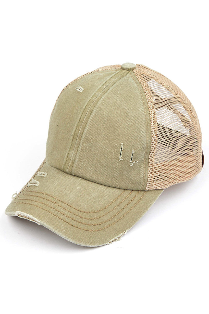 C.C Women's Baseball Ponytail Cap