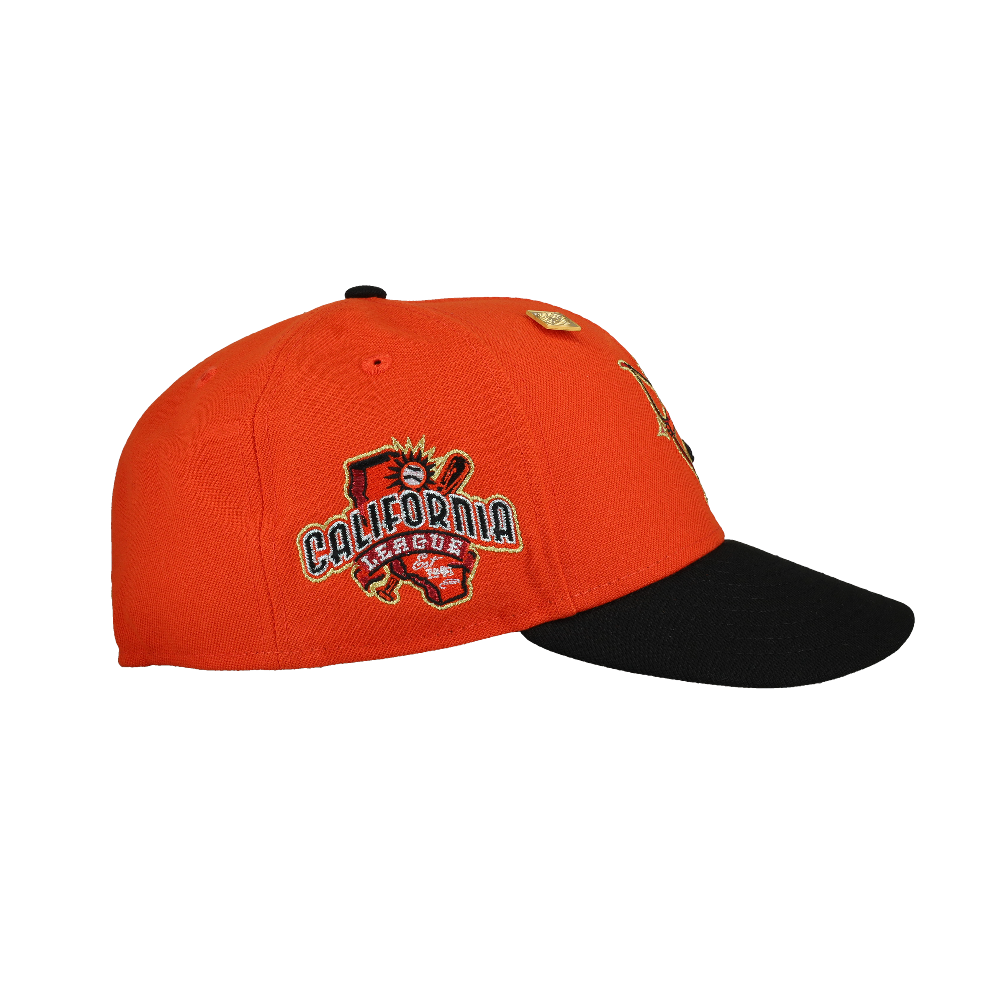 Inland Empire Cherubs California League Orange Metallic 59Fifty Fitted Hat