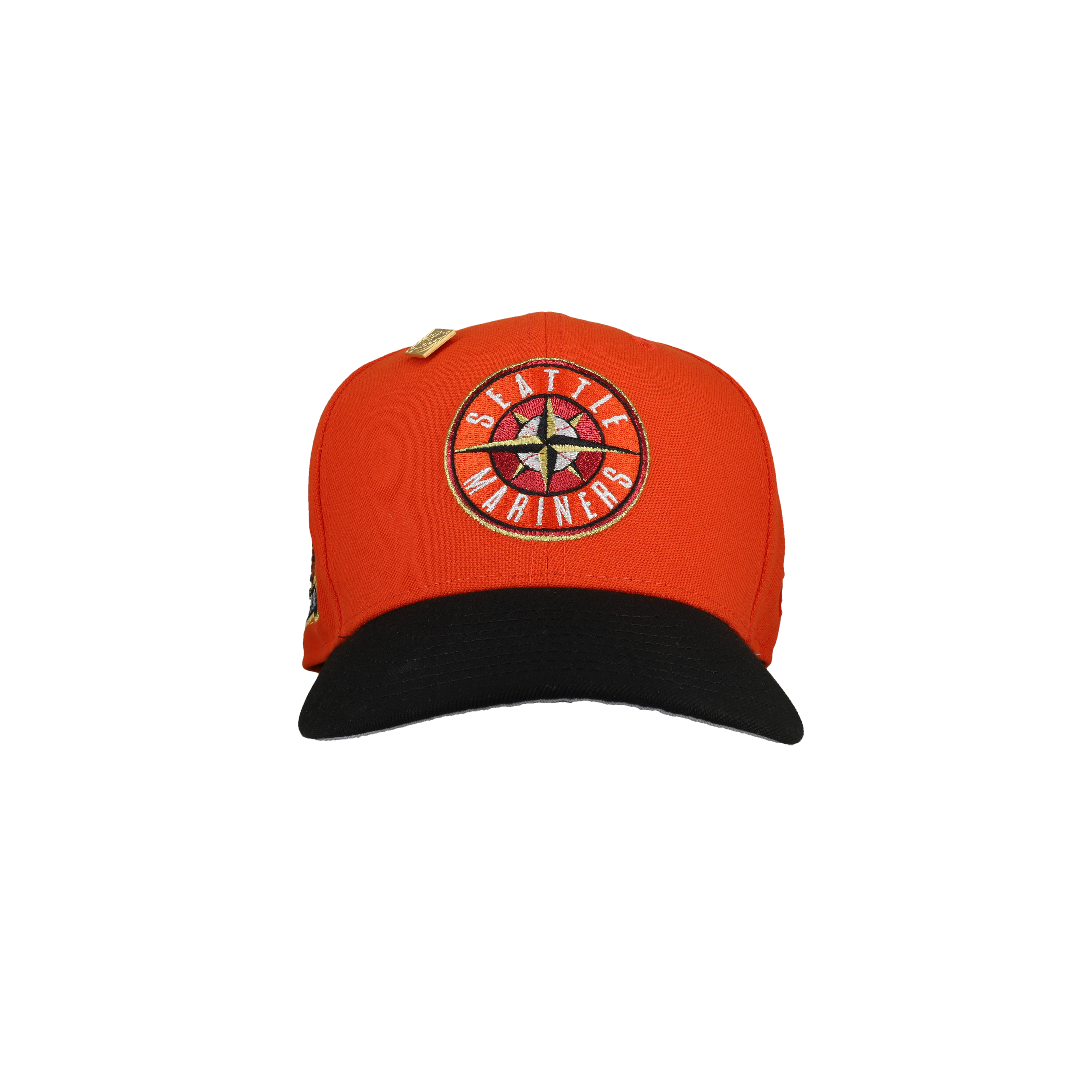 Seattle Mariners 20th Anniversary Orange Metallic 59Fifty Fitted Hat
