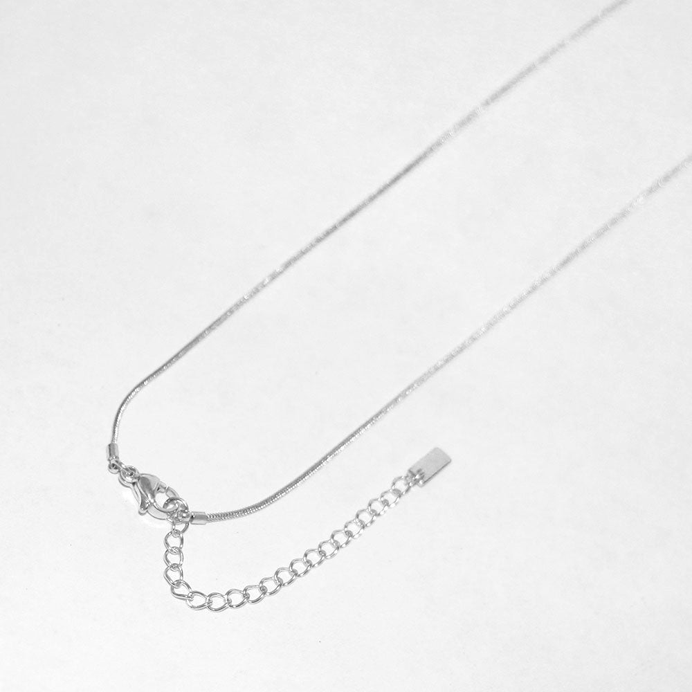 Stainless Steel Heart Lock Clover Key Pendant Necklace