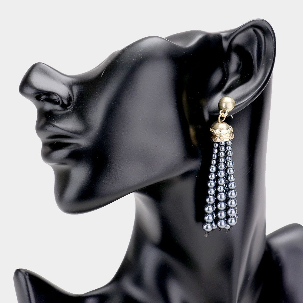 Pearl Tassel Earrings