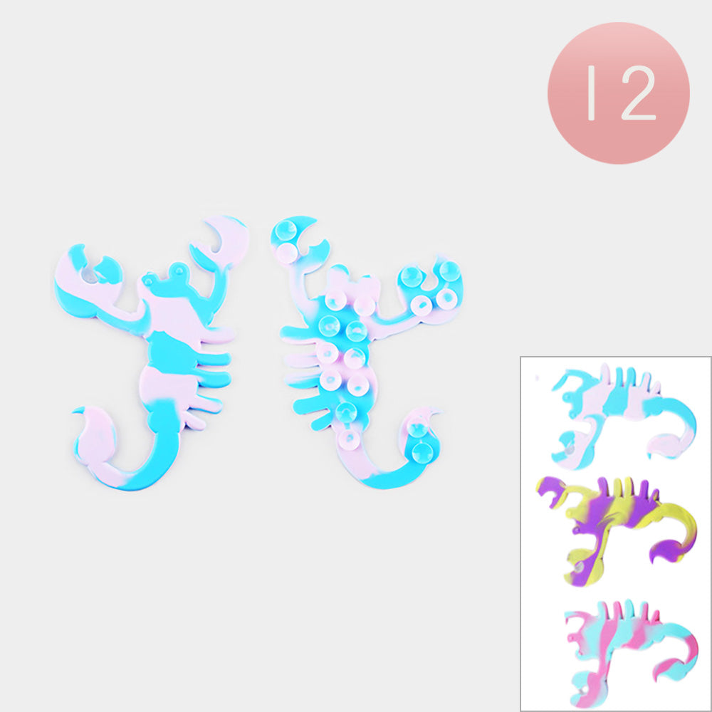 12PCS - Scorpion Squidopop It Sucker Fidget Kids Toys